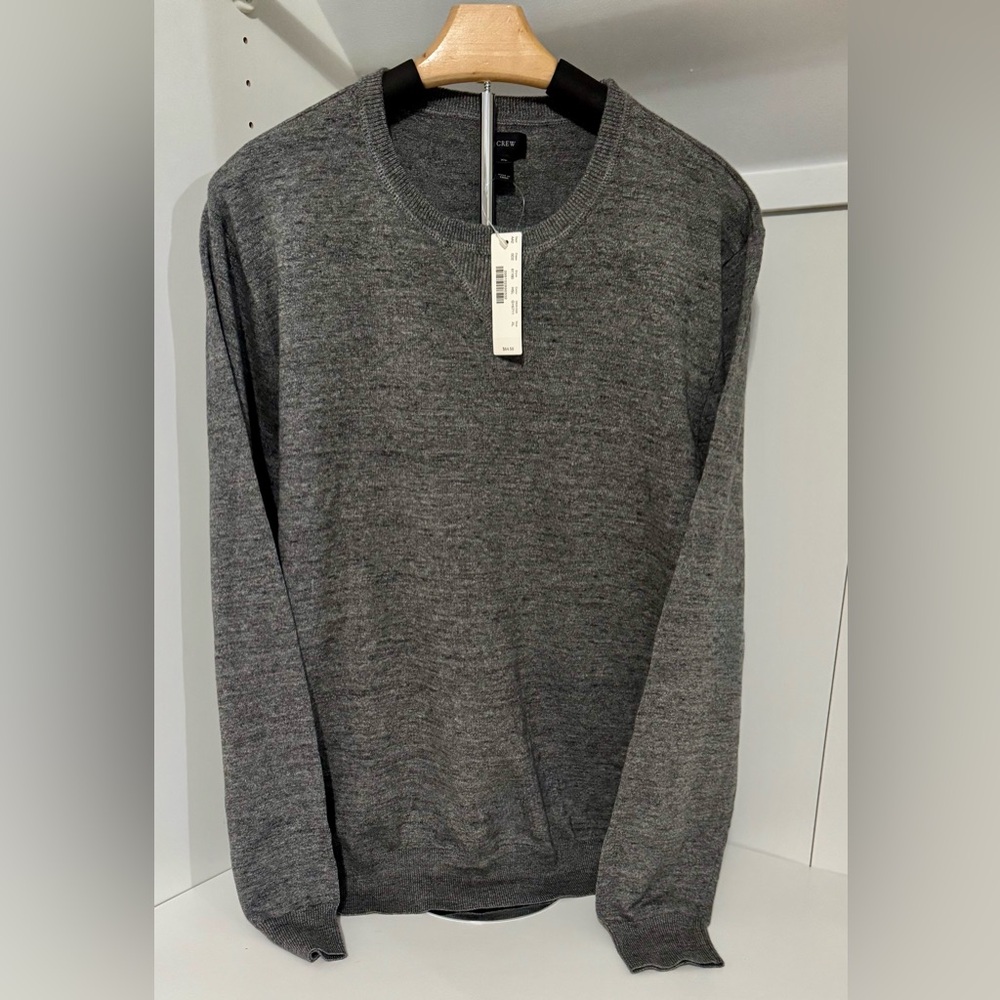 J. Crew Heather Gray Crewneck Sweater Size:XL NWT